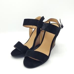 Marc By Marc Jacobs Open Toe Black Wedge Sandals Women size 6